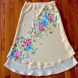 Chadwick’s Yellow flowered long skirt